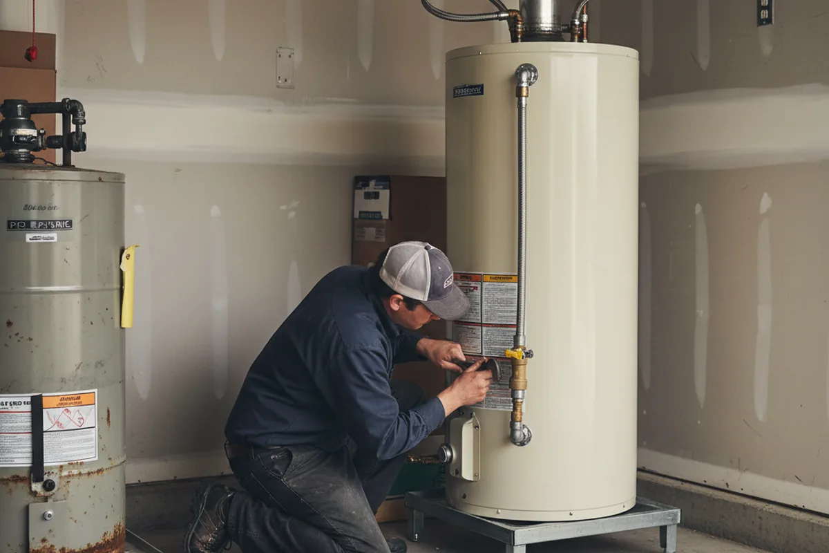 Water heater and shutoff valve replacement in Lebanon